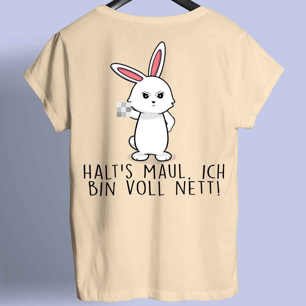 Voll Nett Bunny - Shirt Rückendruck