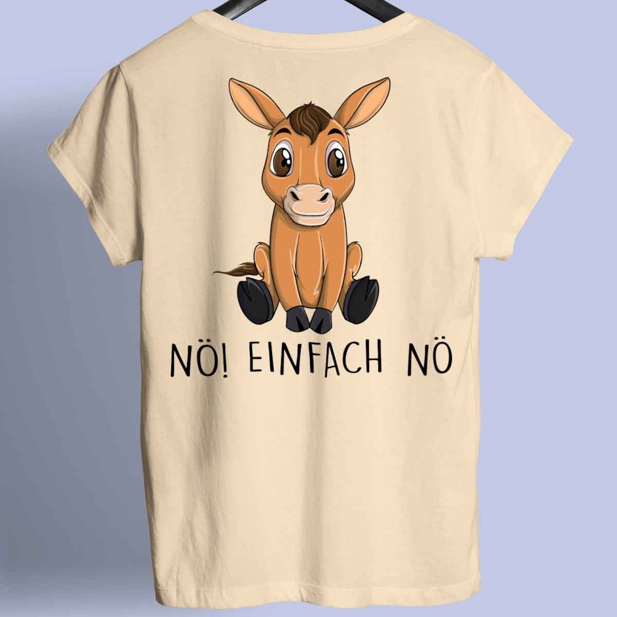 Nö! Pferd - Shirt Unisex Rückendruck