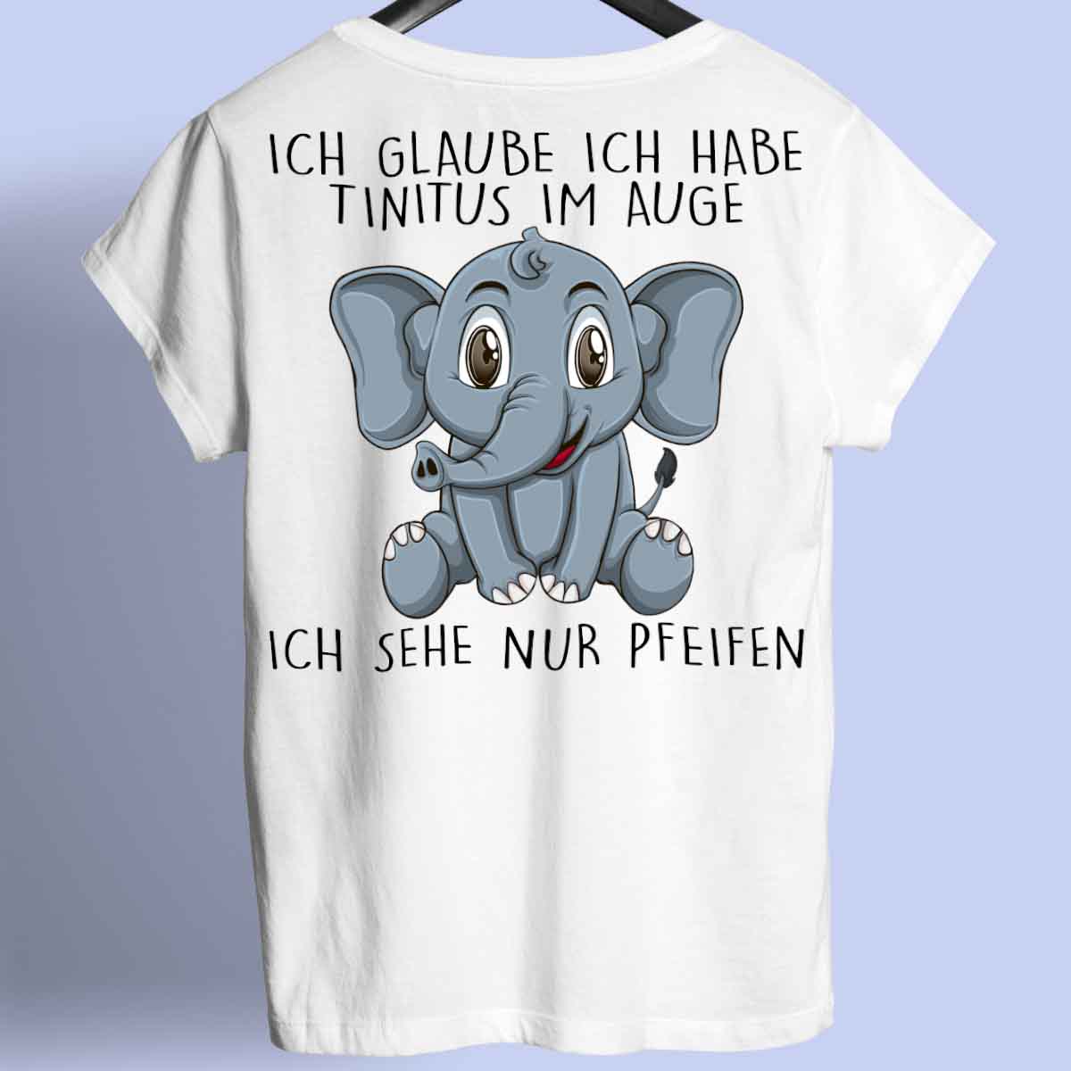 Pfeifen Elefant - Shirt Rückendruck