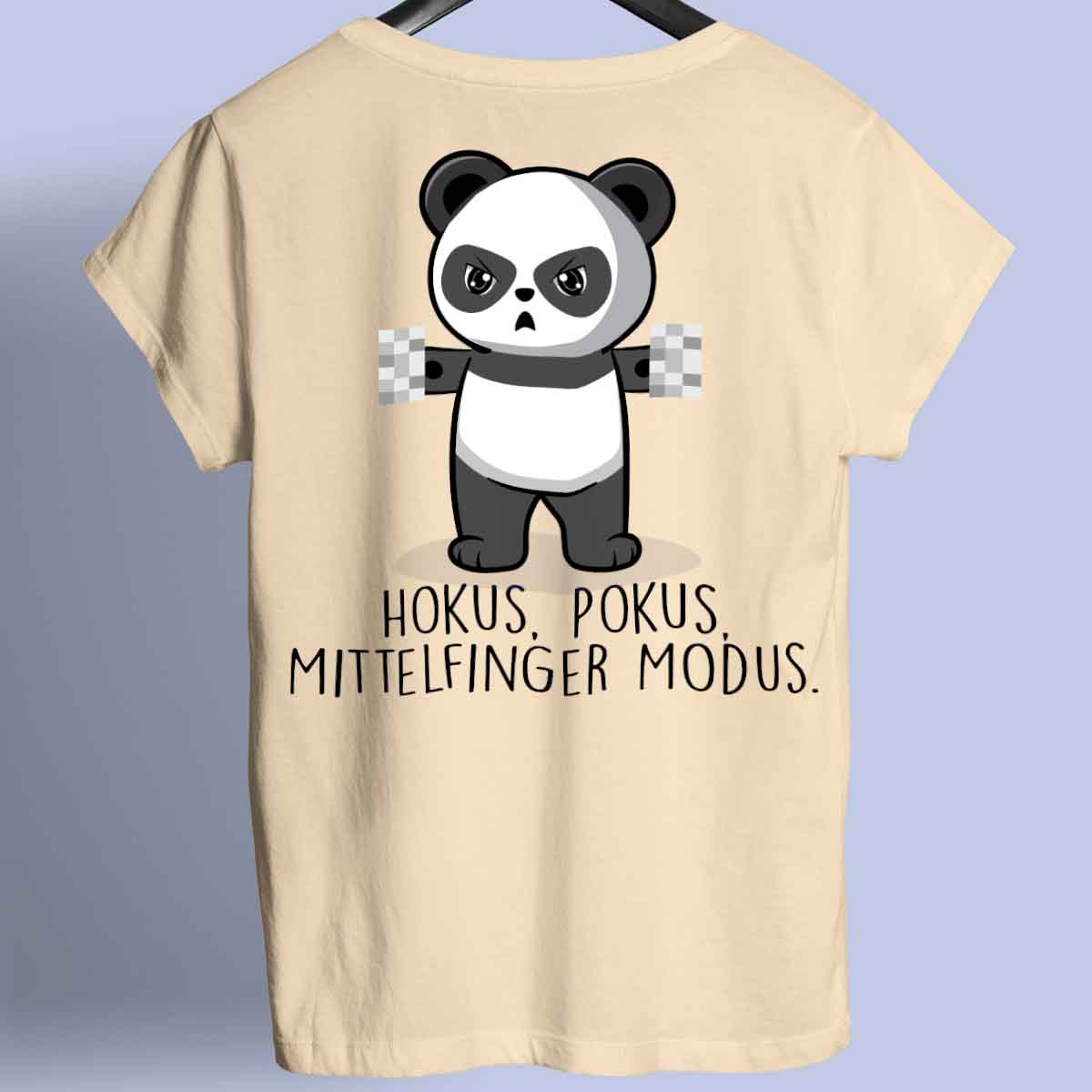 Hokus Pokus Cute Panda - Shirt Rückendruck