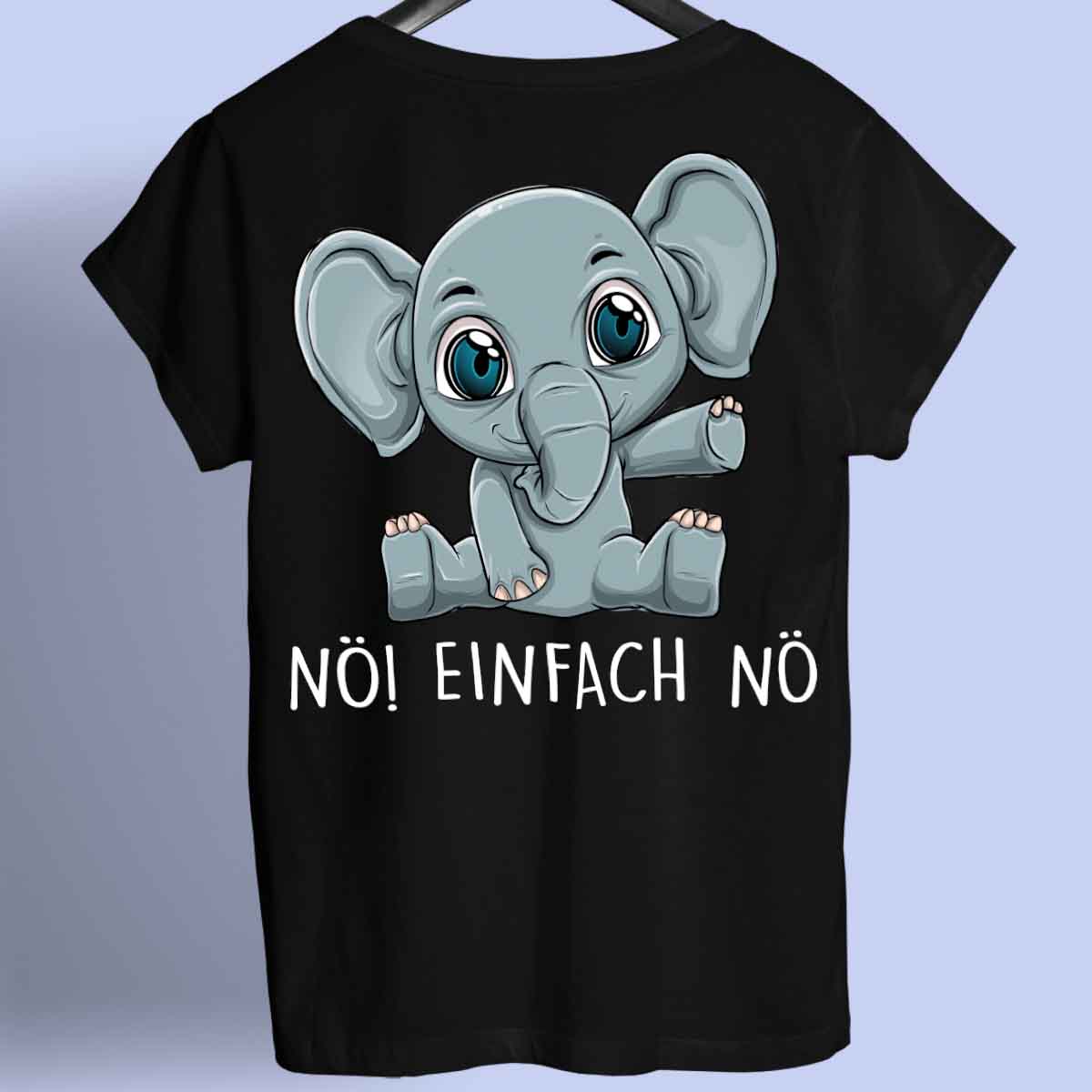 Nö! Baby Elefant - Shirt Rückendruck
