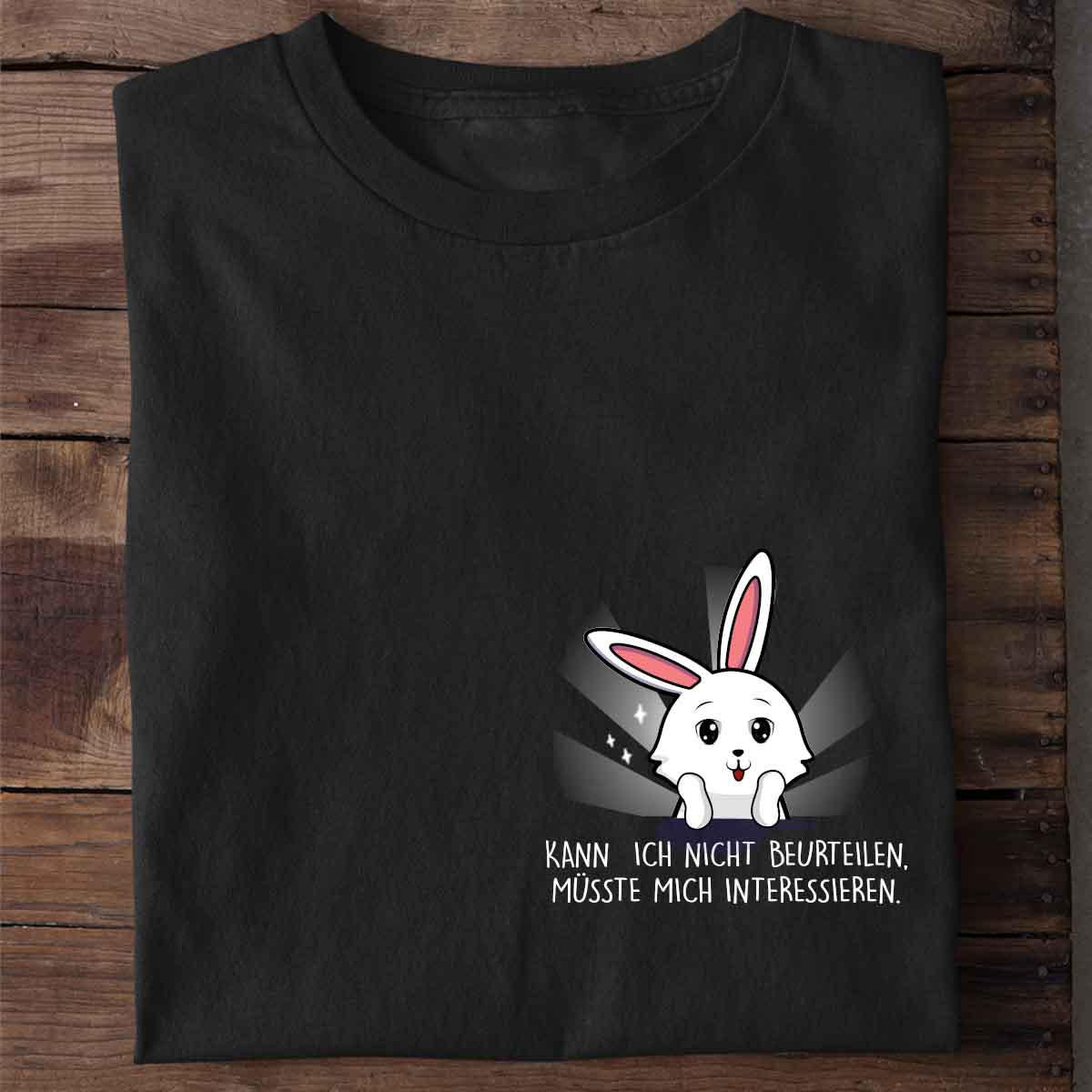 Beurteilen Cute Bunny - Shirt Unisex Brust