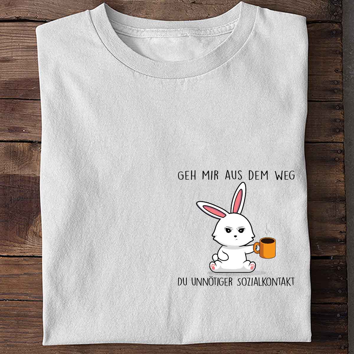 Sozialkontakt Bunny Brust - Shirt Unisex