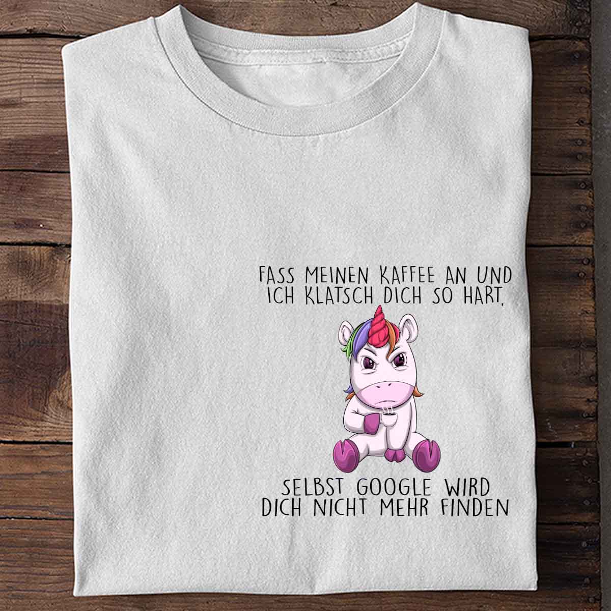 Google Angry Einhorn Brust - Shirt Unisex