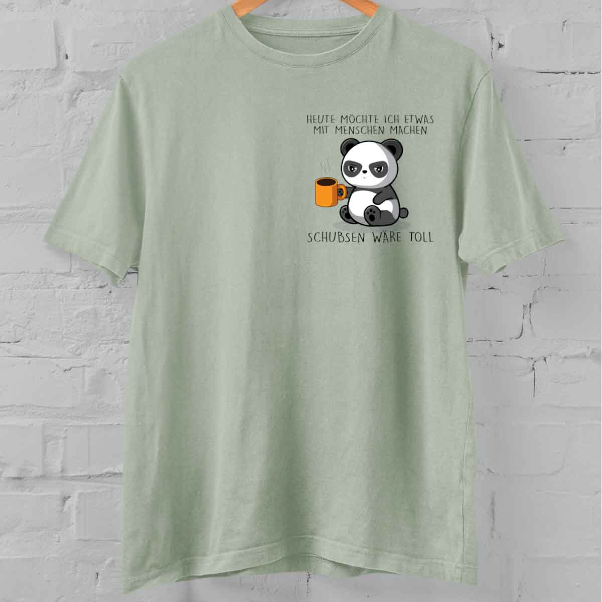 Schubsen Cute Panda Brust – Oversize Shirt Unisex