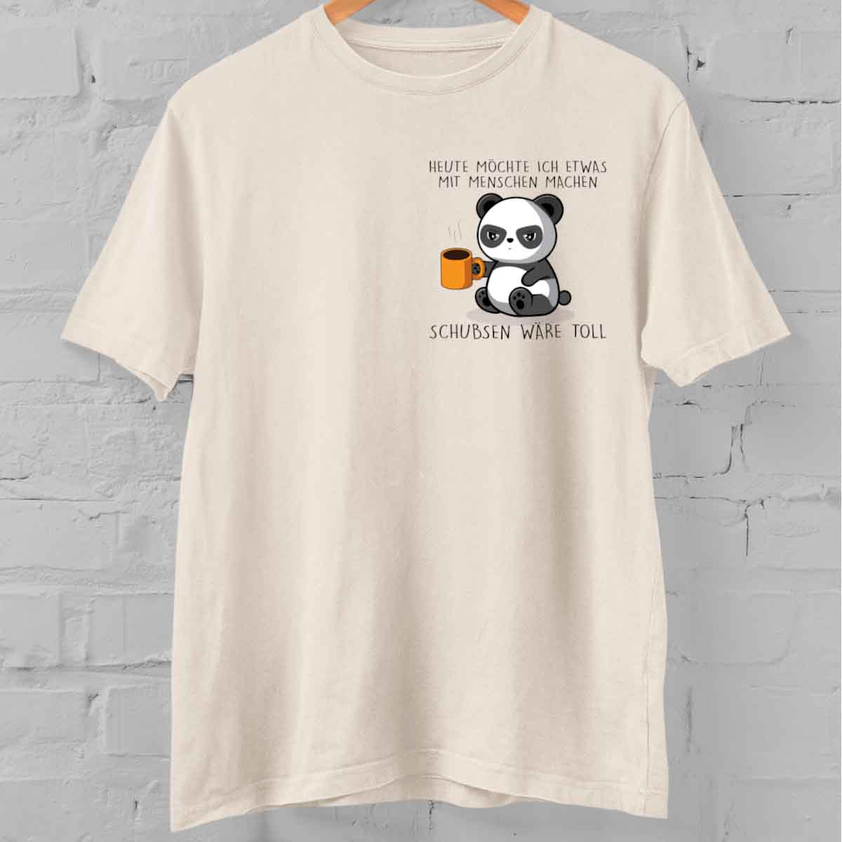Schubsen Cute Panda Brust – Oversize Shirt Unisex