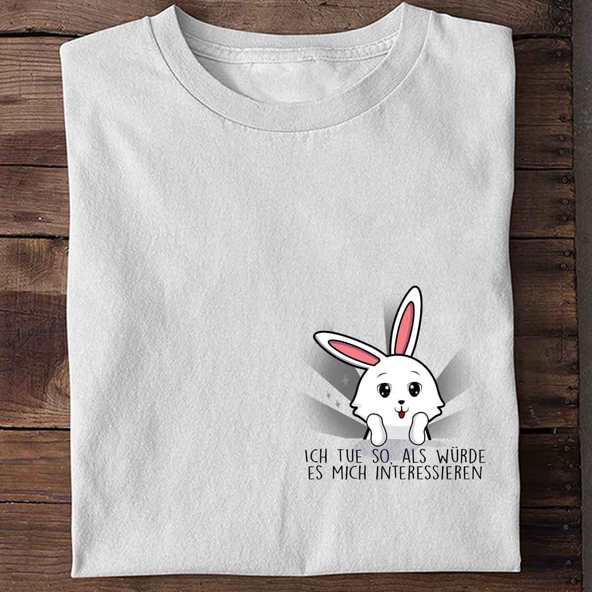 Interessieren Bunny Brust - Shirt Unisex