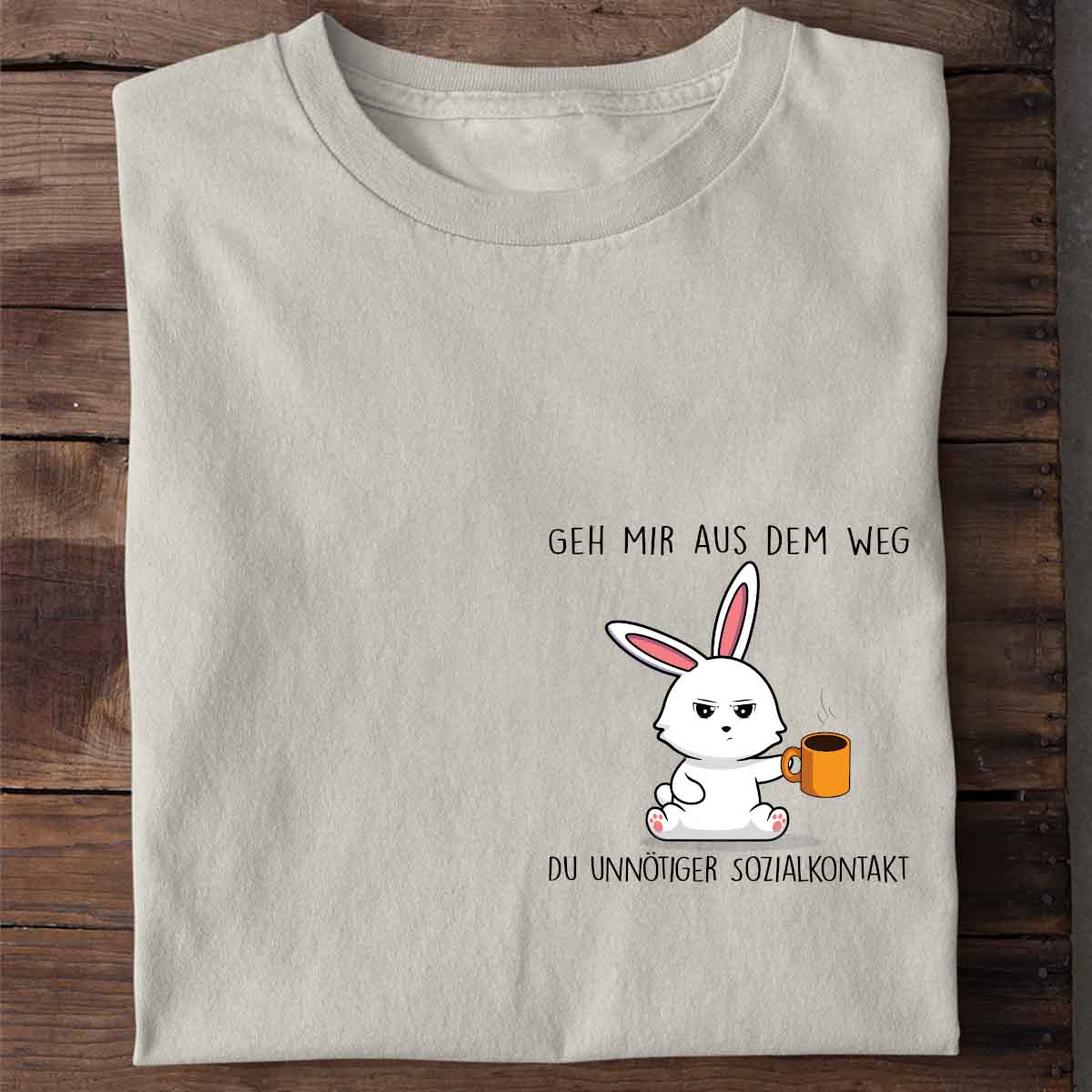Sozialkontakt Bunny Brust - Shirt Unisex