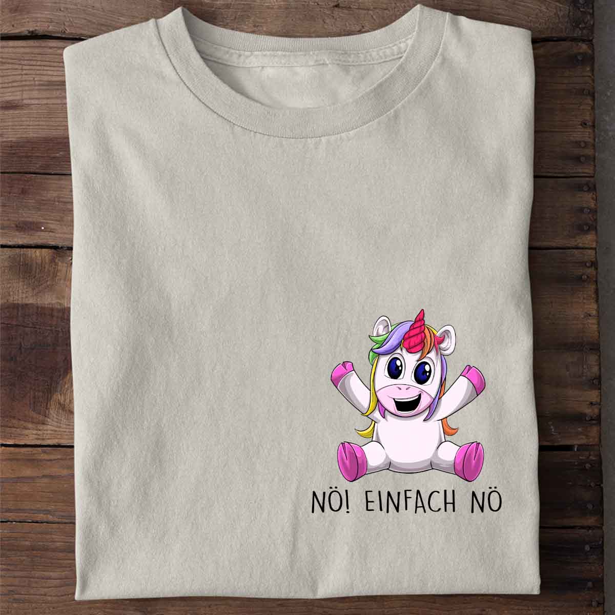 Nö! Unicorn Brust –  Shirt Unisex