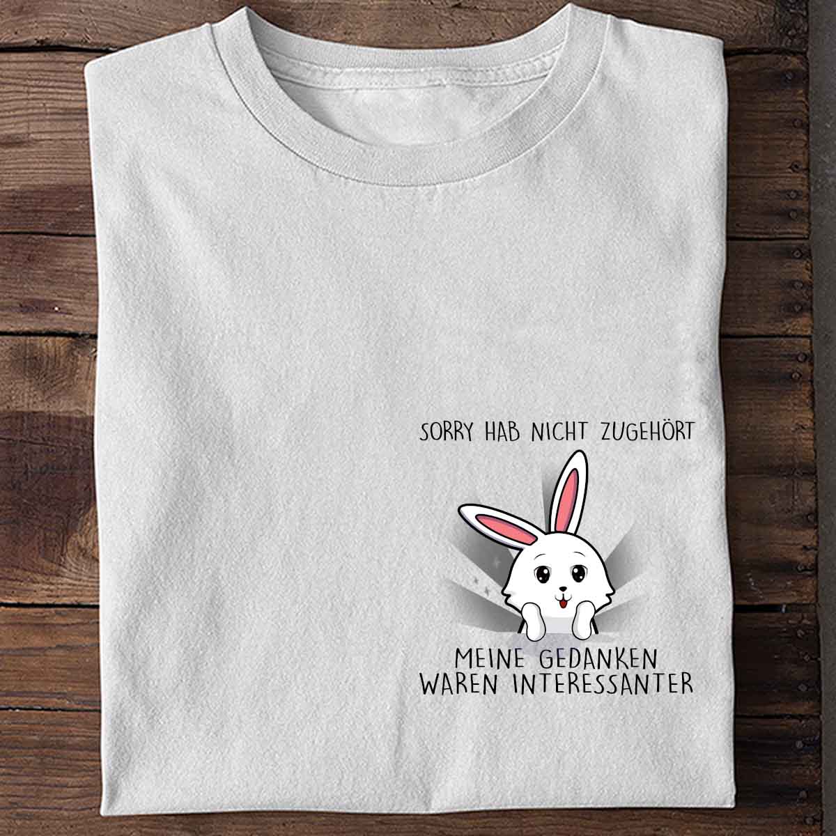 Gedanken Cute Bunny - Shirt Unisex Brust