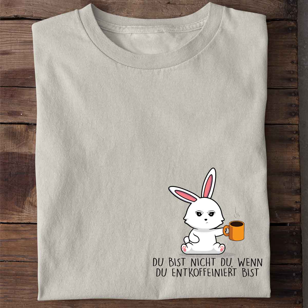 Entkoffeiniert Bunny - Shirt Unisex Brust