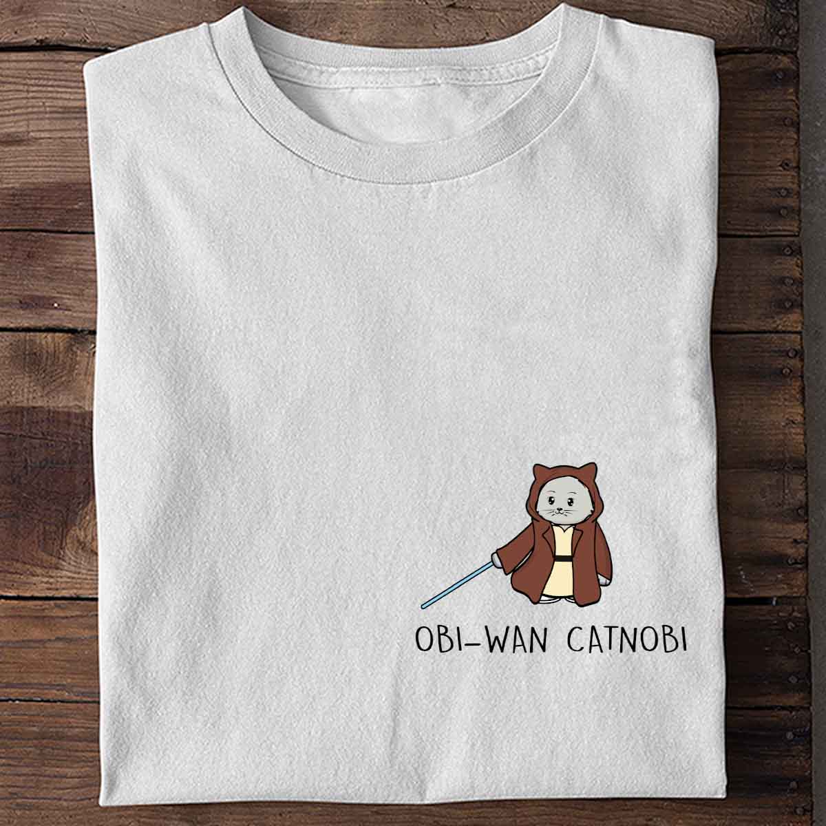 Obi-Wan Catnobi - Shirt Unisex Brust