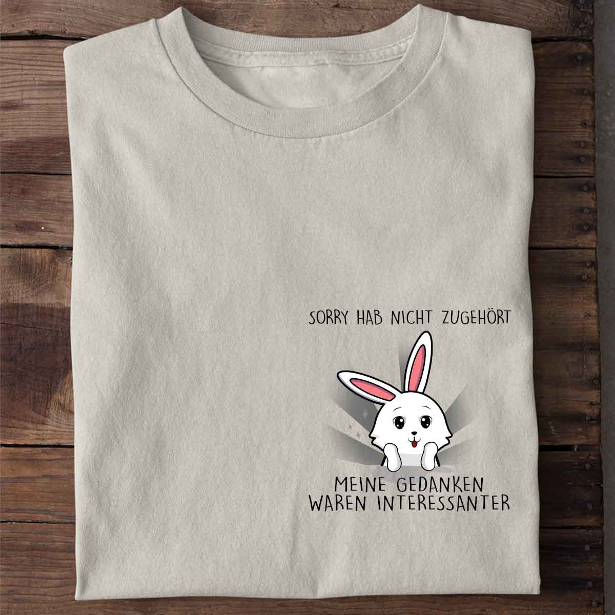 Gedanken Cute Bunny - Shirt Unisex Brust