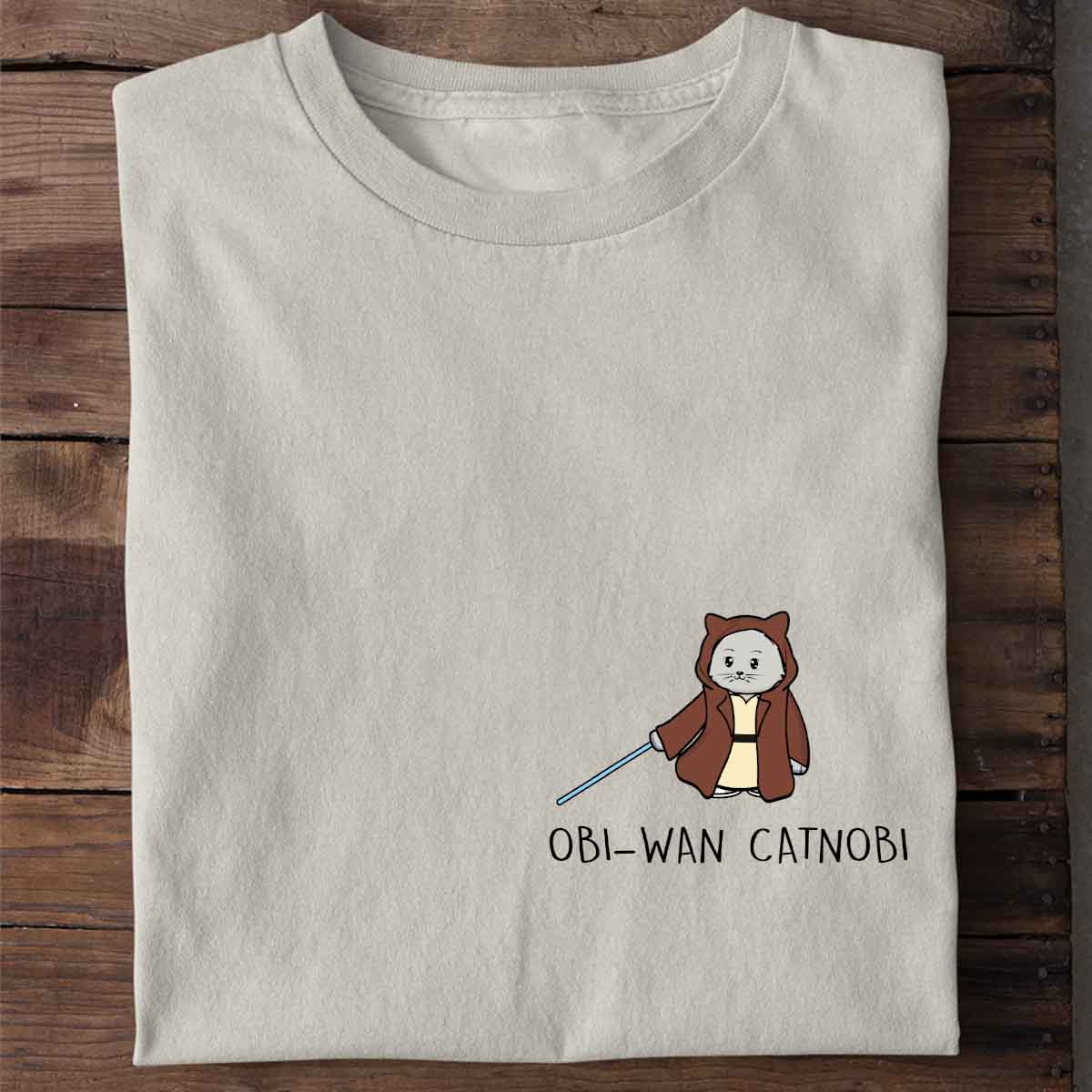 Obi-Wan Catnobi - Shirt Unisex Brust