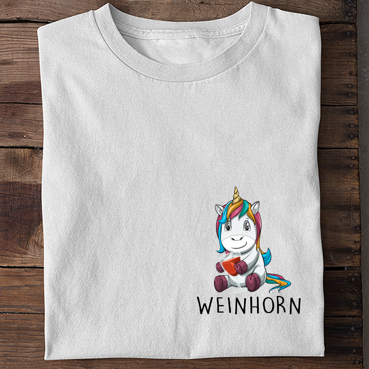 Weinhorn - Shirt Unisex Brust