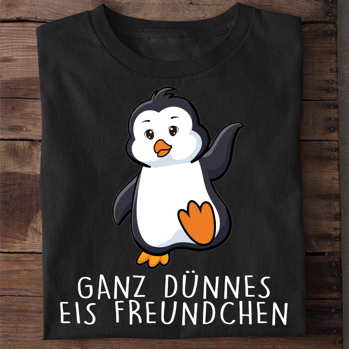 Dünnes Eis Pinguin - Shirt Unisex