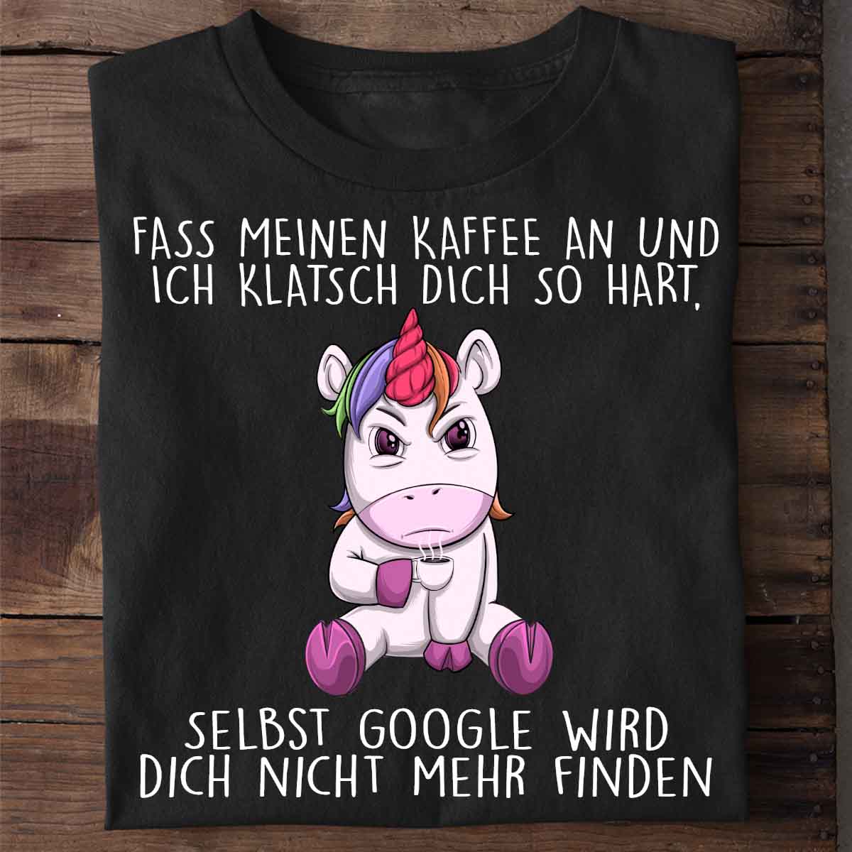 Google Angry Einhorn - Shirt Unisex