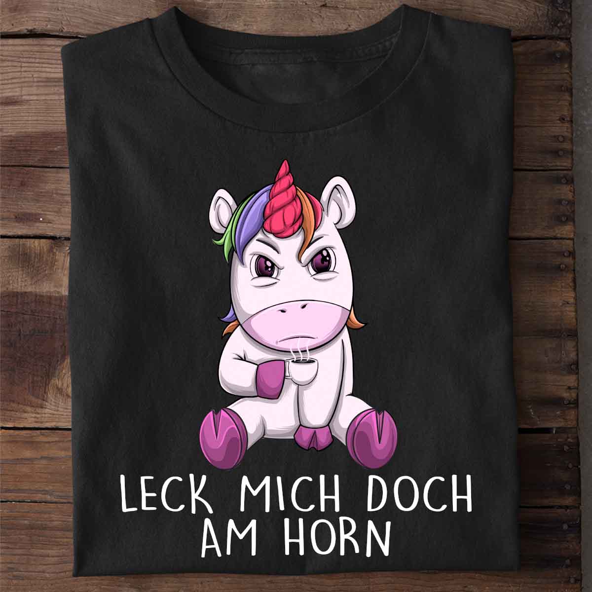Horn Angry Einhorn - Shirt Unisex