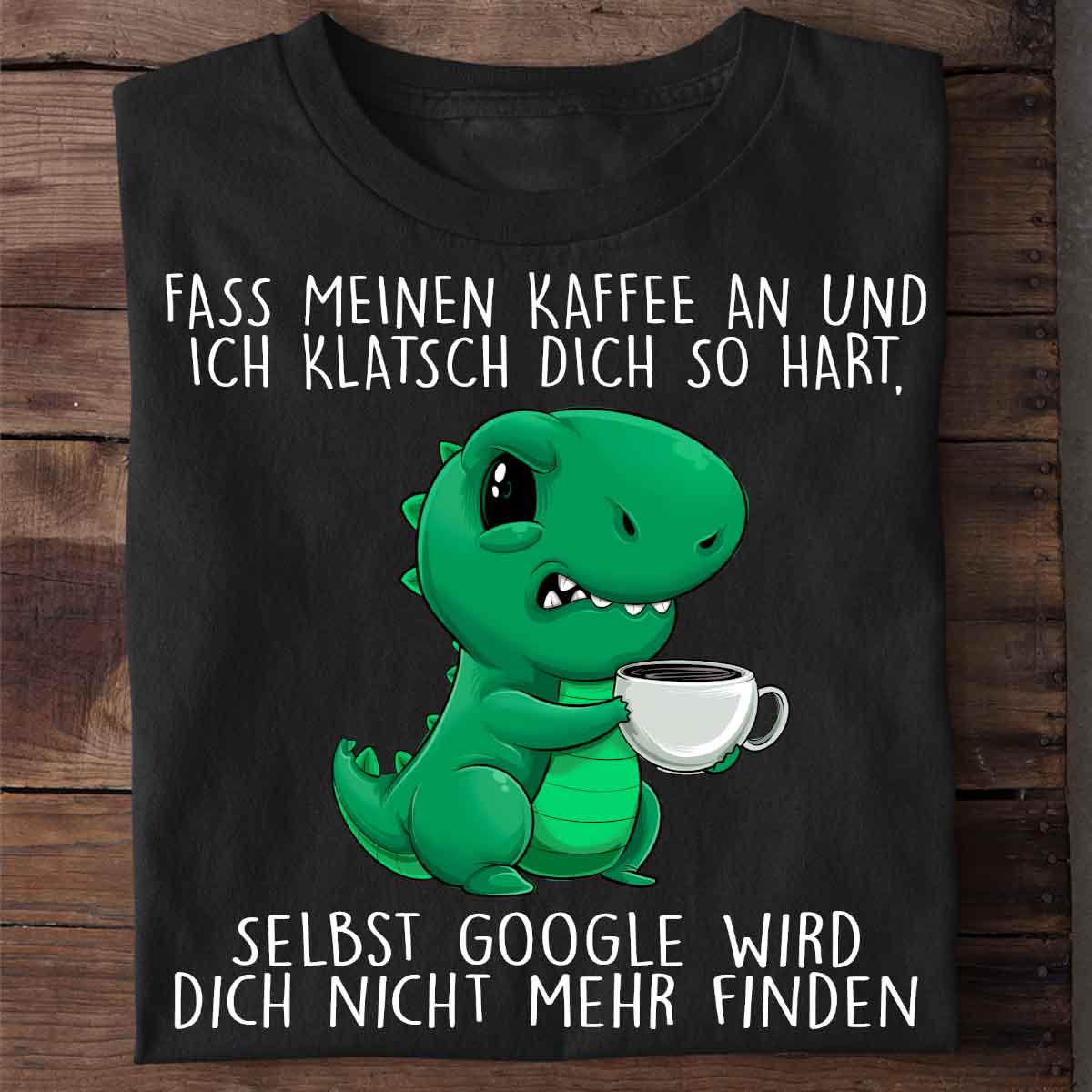 Google Cute Angry Dino - Shirt Unisex