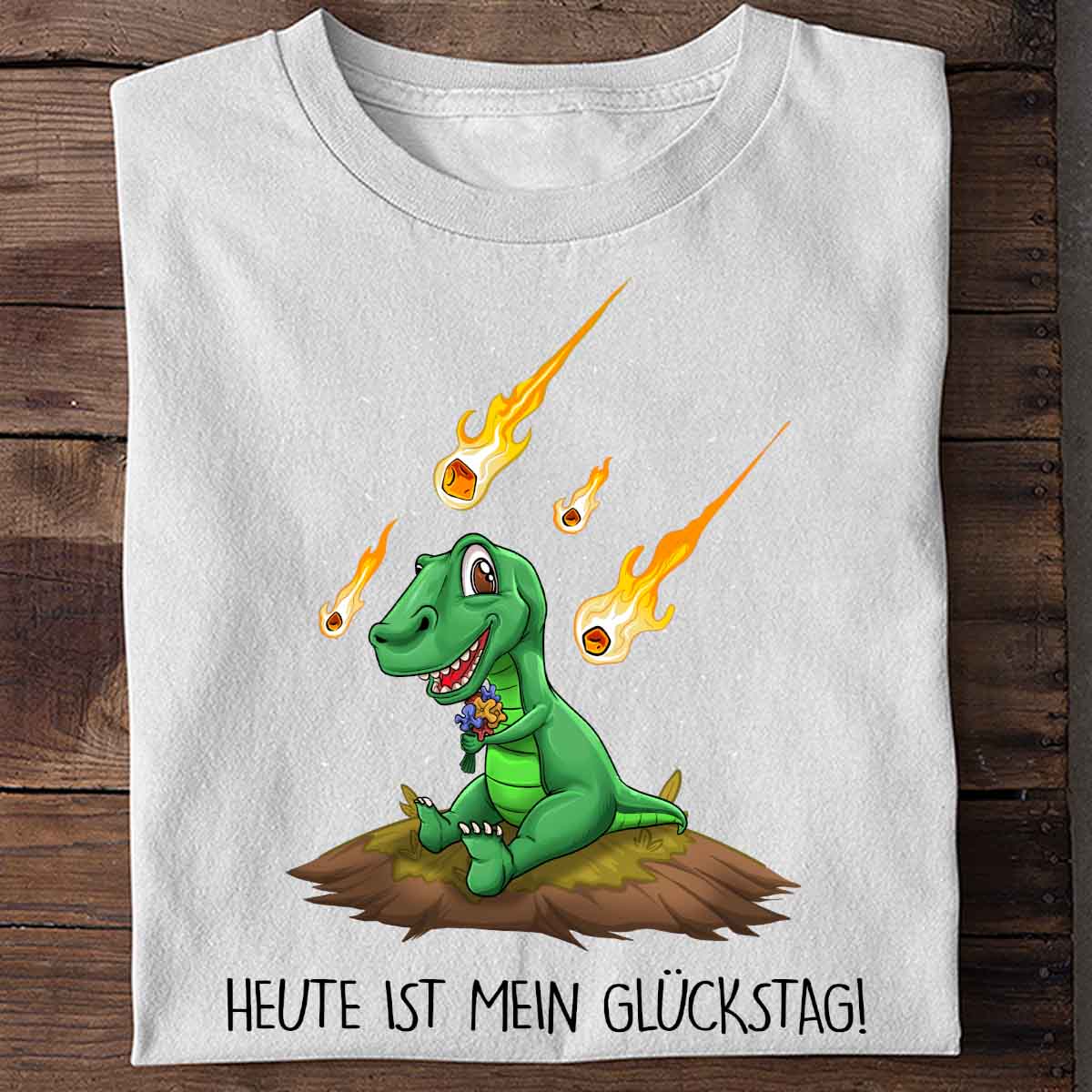 Glückstag Dino - Shirt Unisex