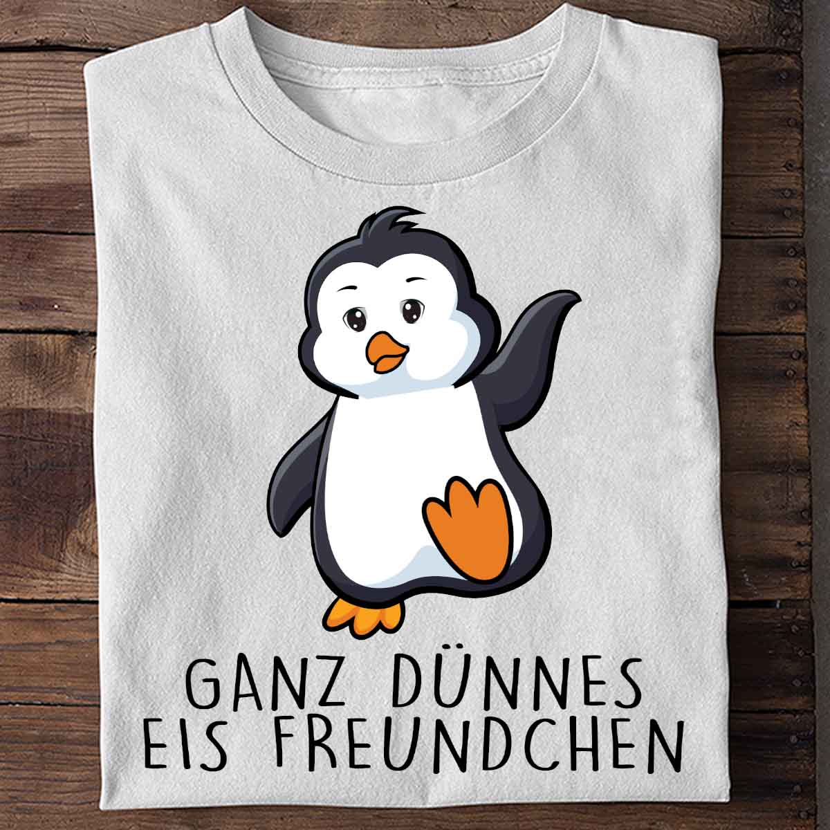 Dünnes Eis Pinguin - Shirt Unisex
