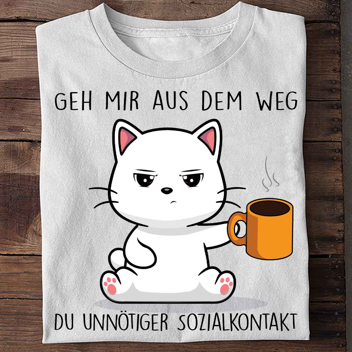 Sozialkontakt Cute Cat - Shirt Unisex
