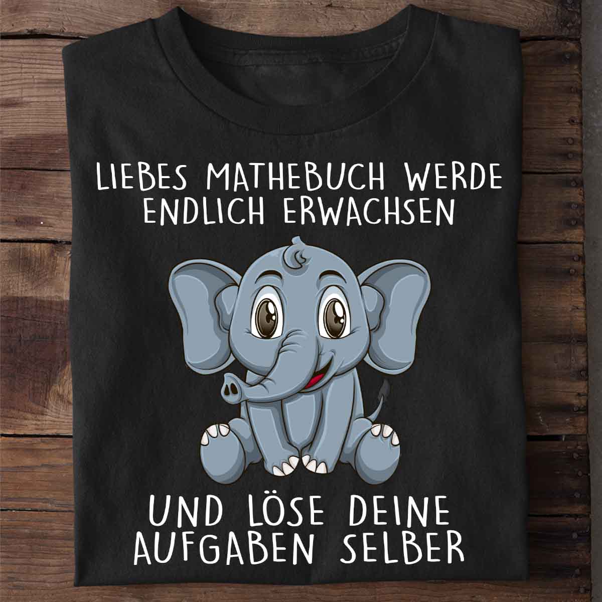 Mathebuch Elefant - Shirt Unisex