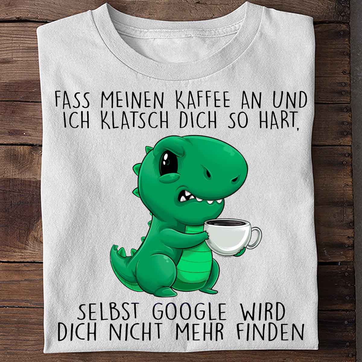 Google Cute Angry Dino - Shirt Unisex