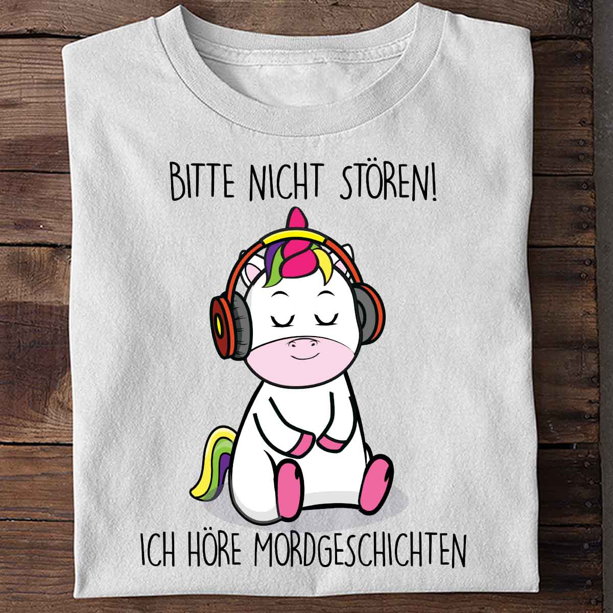 Mordgeschichten Cute Einhorn - Shirt Unisex