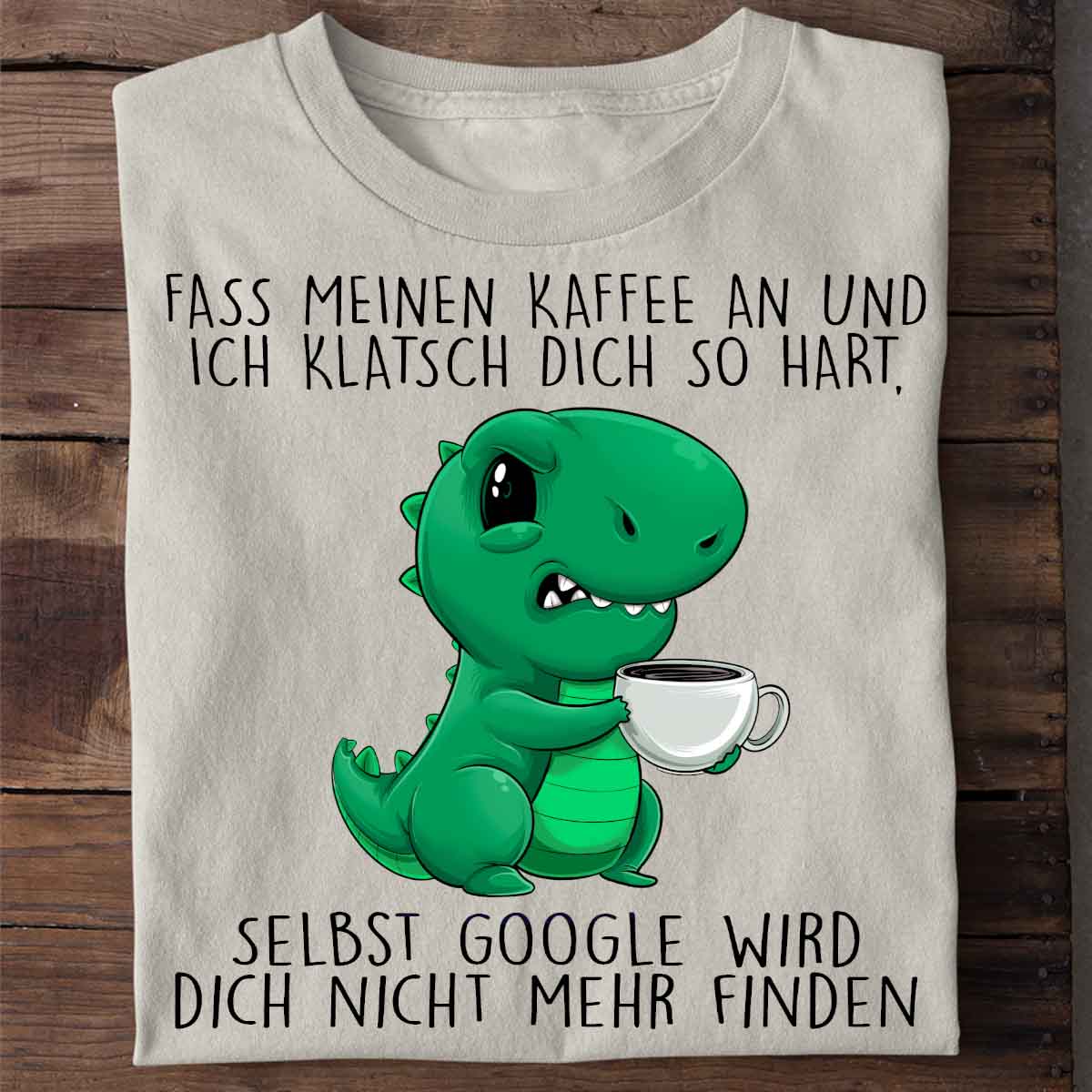 Google Cute Angry Dino - Shirt Unisex