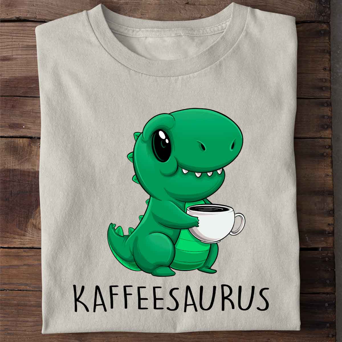 Kaffeesaurus Cute Dino - Shirt Unisex