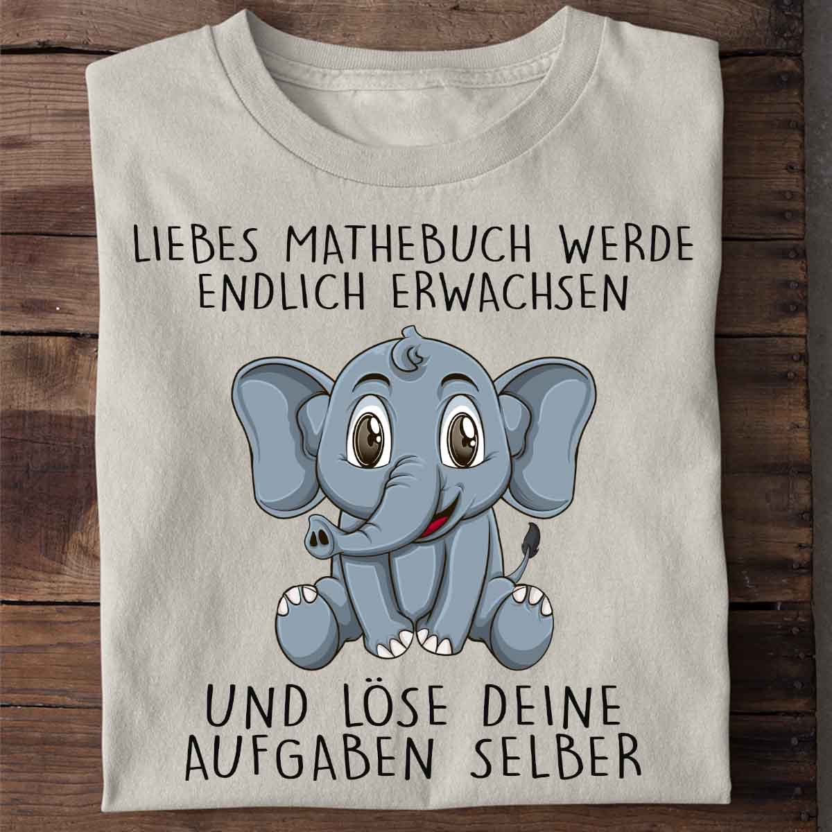 Mathebuch Elefant - Shirt Unisex
