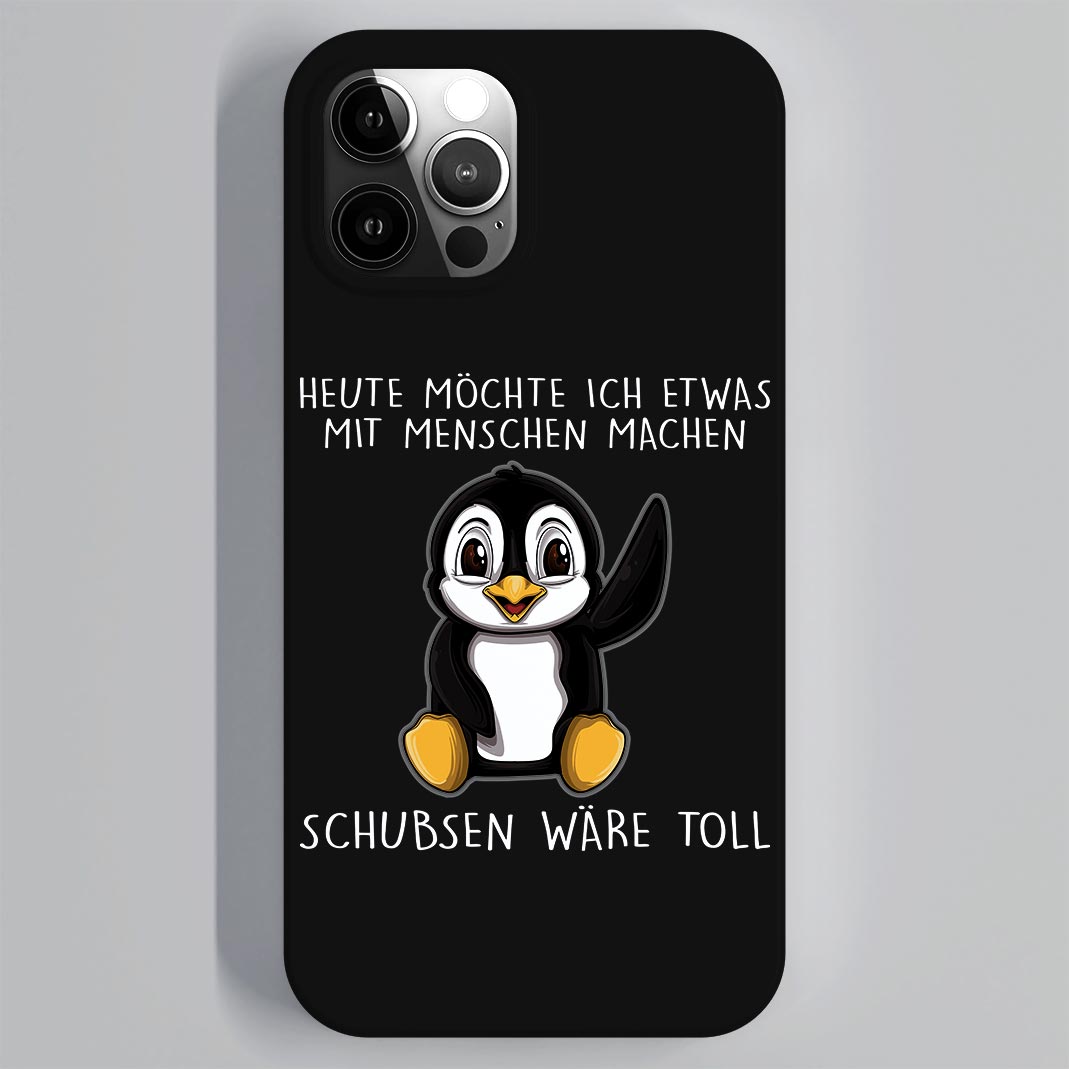 Schubsen Pinguin - Handyhülle IPhone