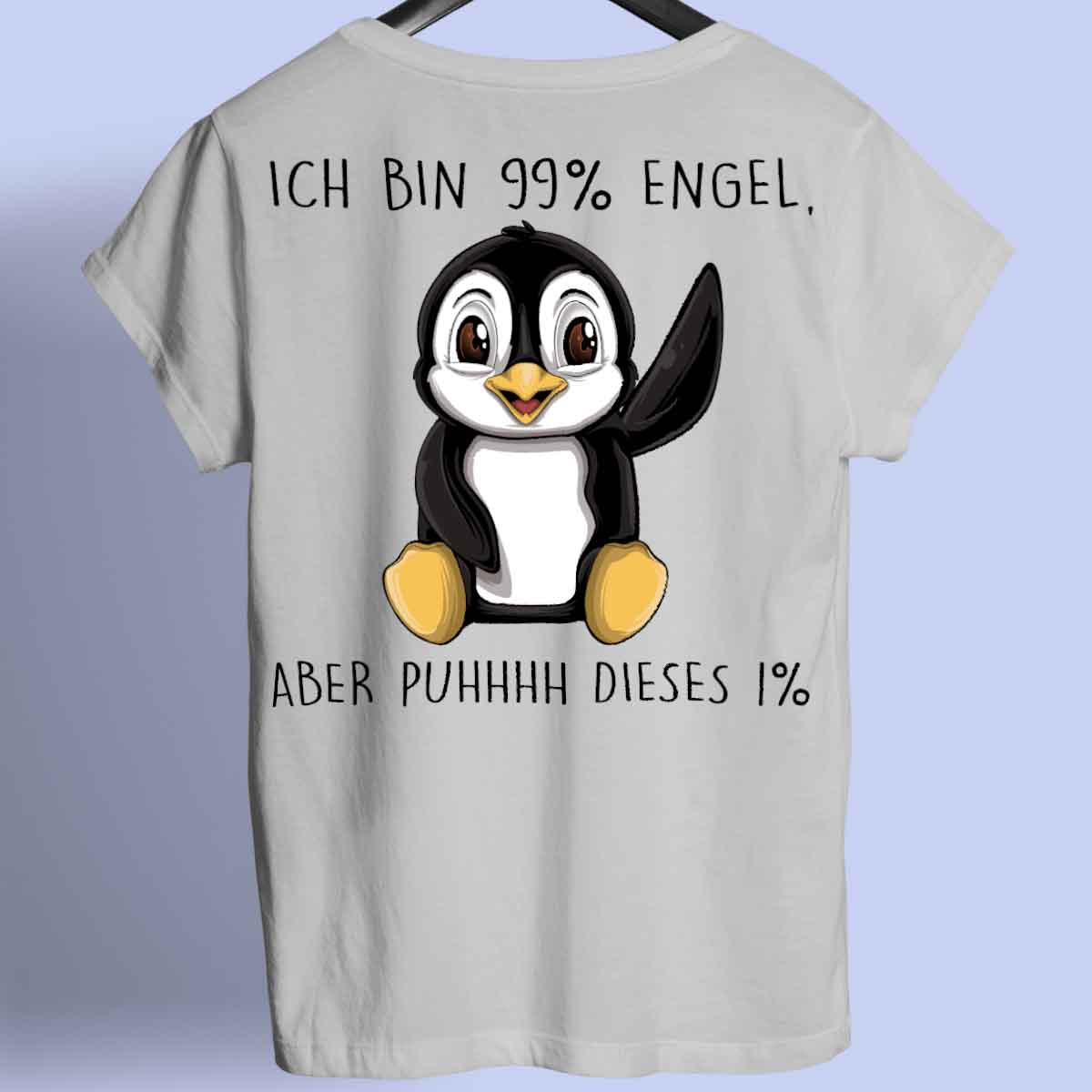 Engel Pinguin - Shirt Rückendruck