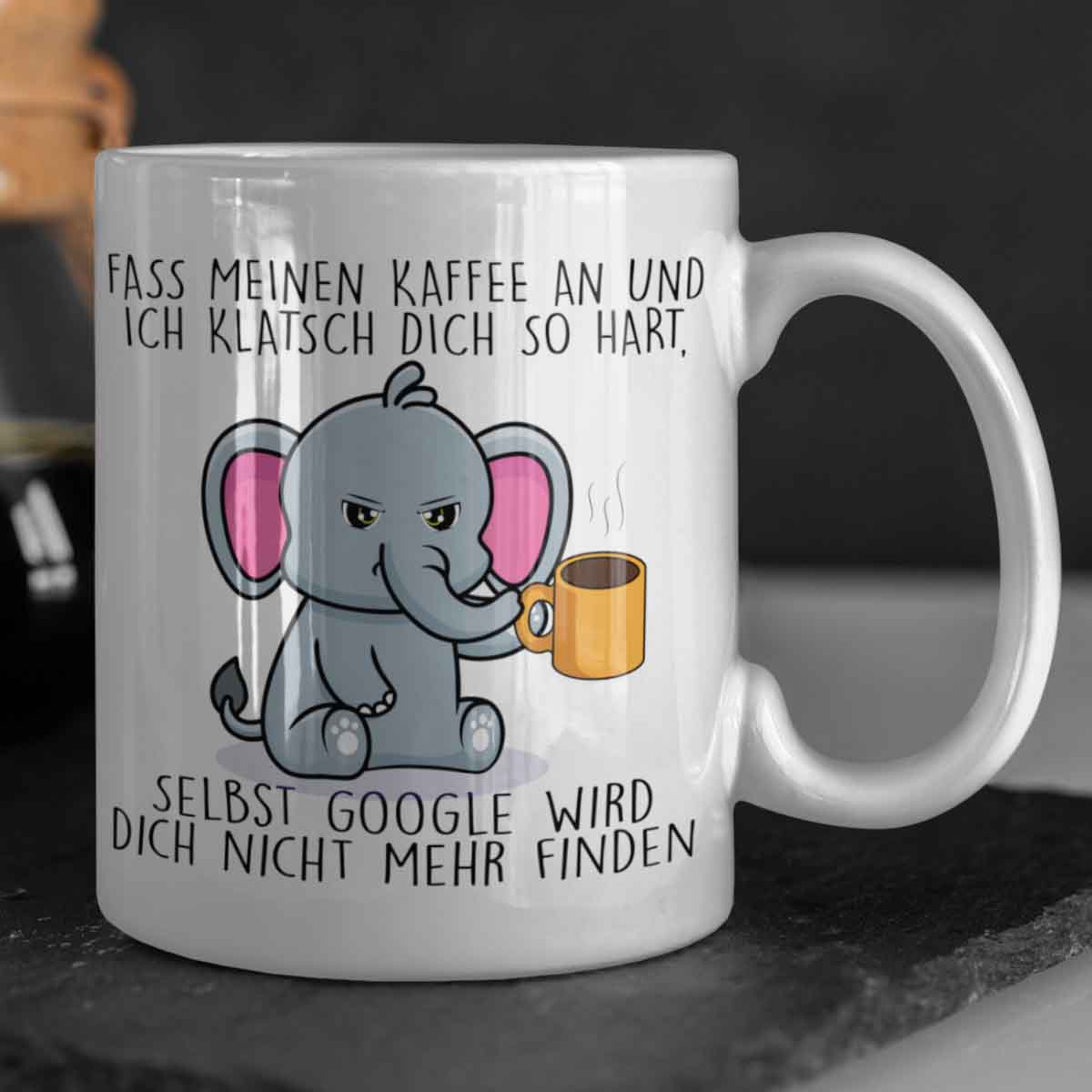 Google Cute Elefant - Tasse