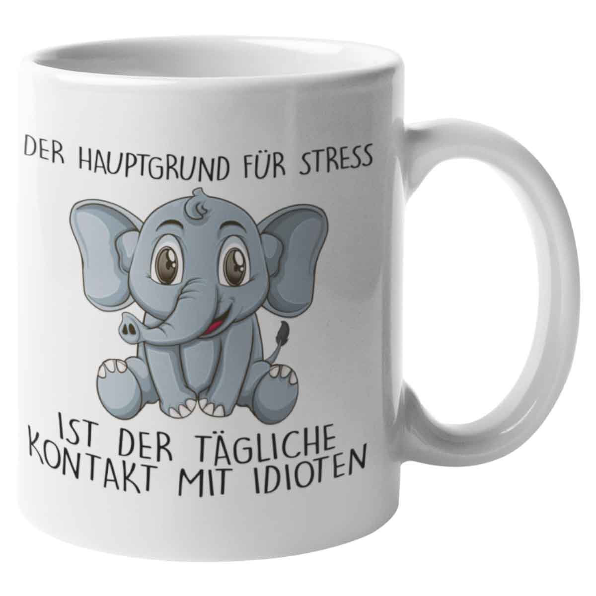 Stress Elefant - Tasse