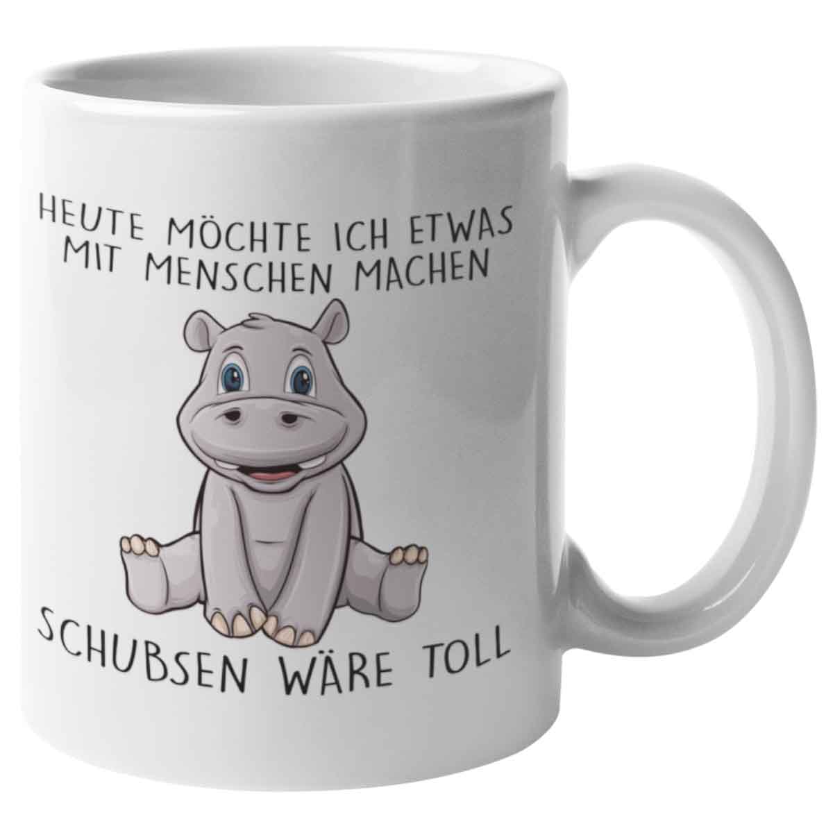 Schubsen Hippo - Tasse