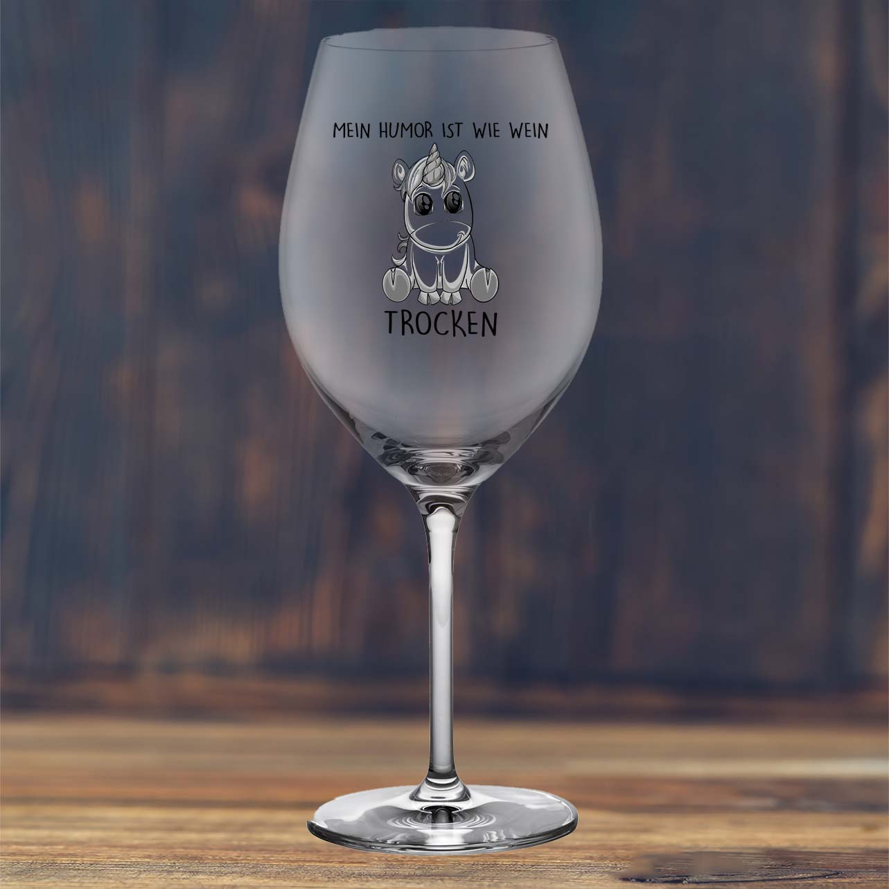 Wein Einhorn - Weinglas