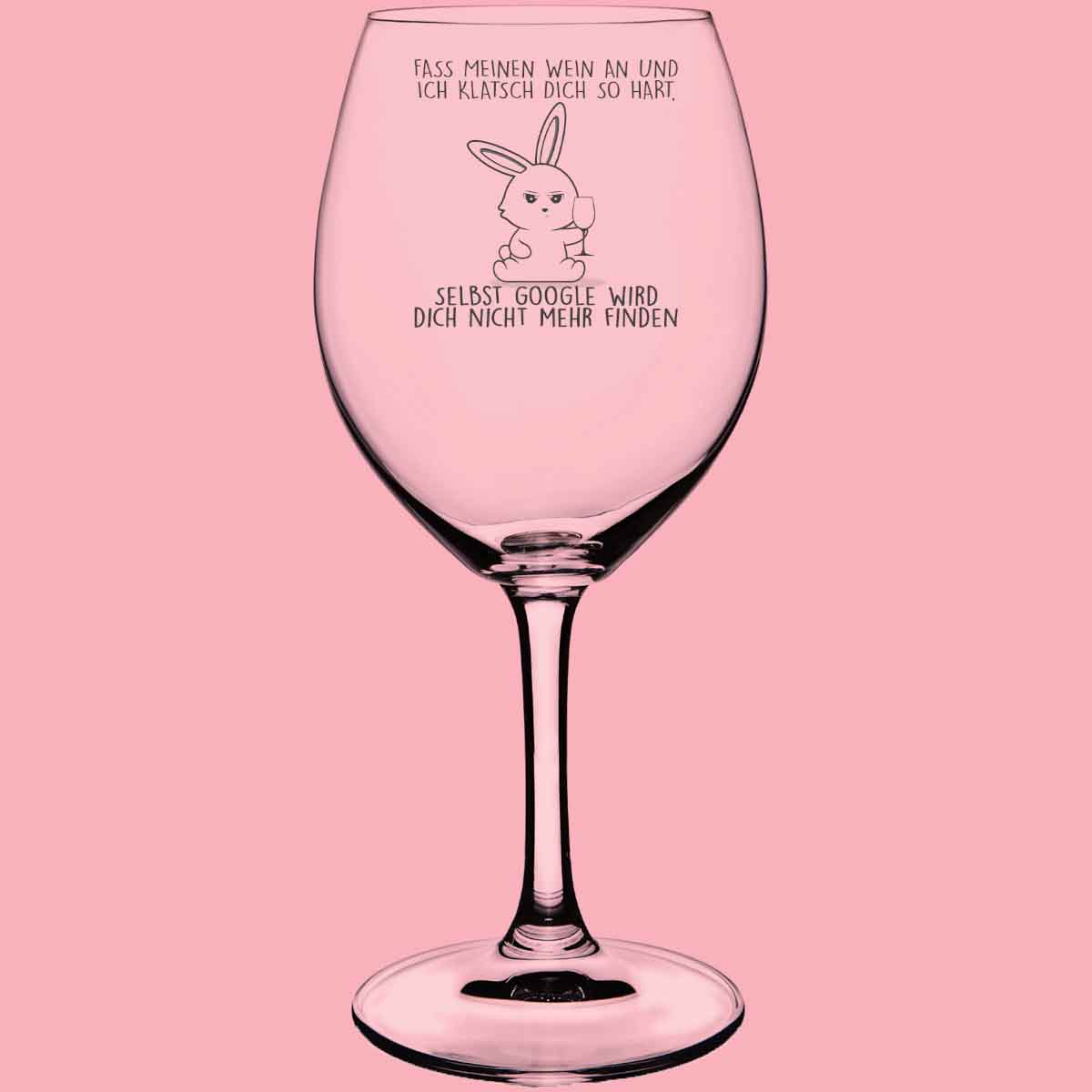 Wein Cute Bunny - Weinglas