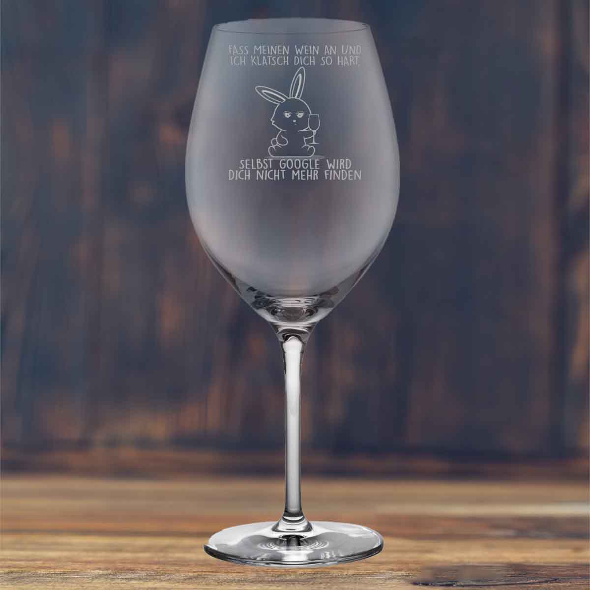 Wein Cute Bunny - Weinglas