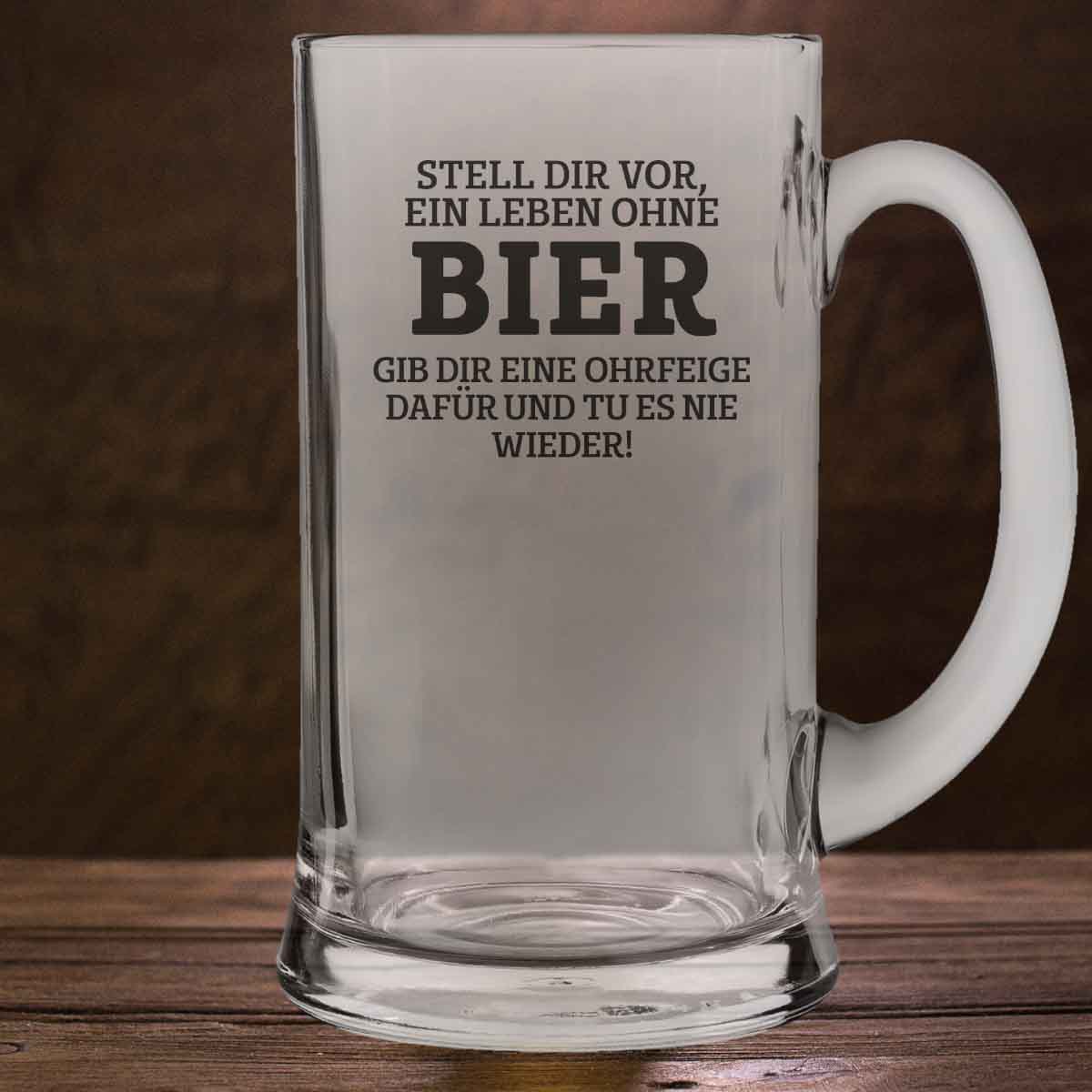 Ohne Bier - Bierglas