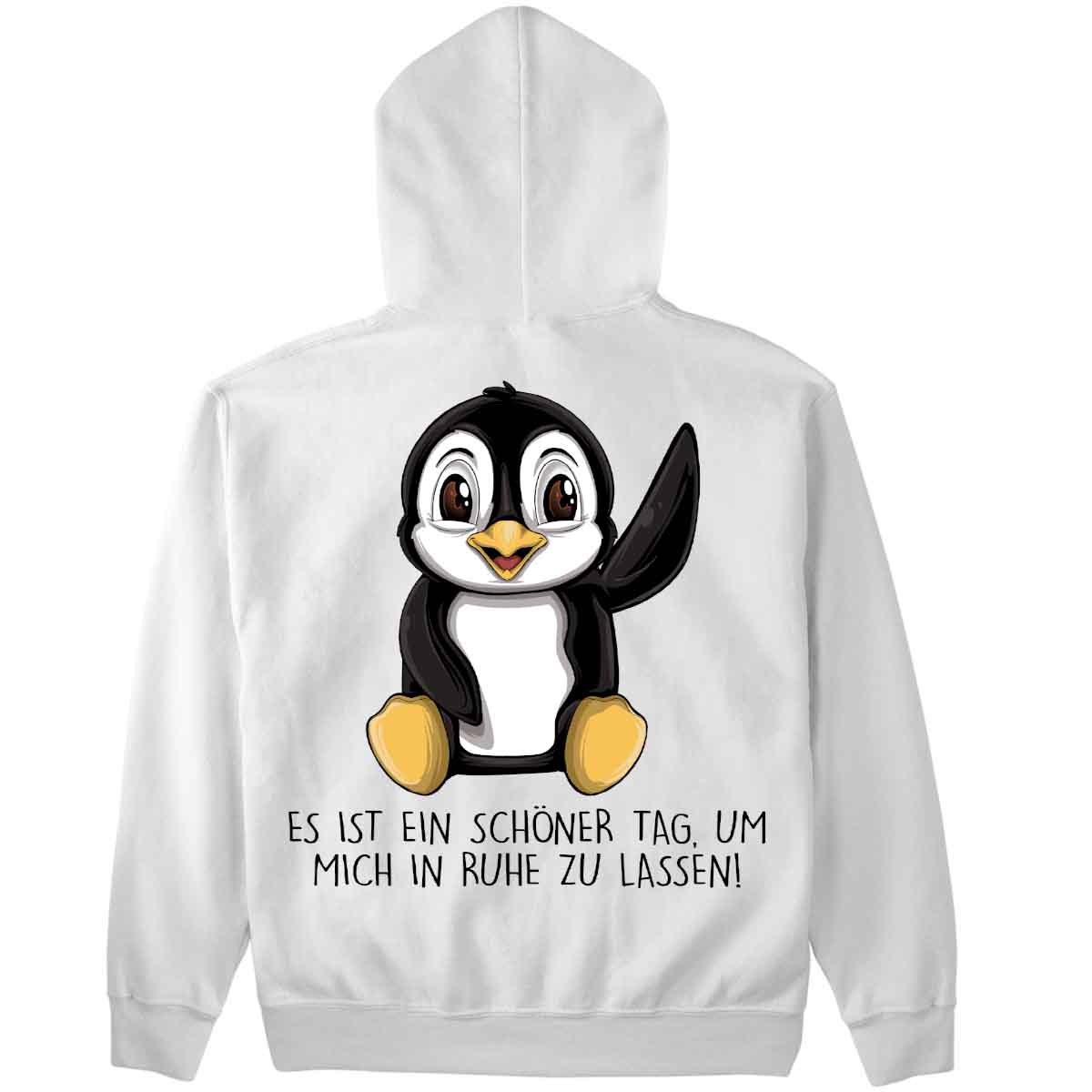 Ruhe Pinguin - Premium Hoodie Unisex Rückendruck