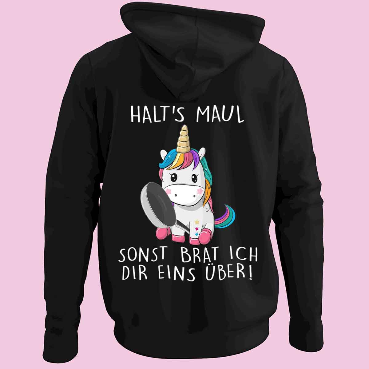 Überbraten - Zip Hoodie Unisex Rückendruck