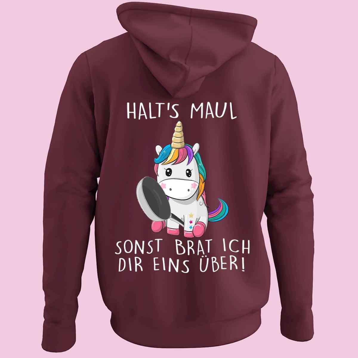 Überbraten - Zip Hoodie Unisex Rückendruck