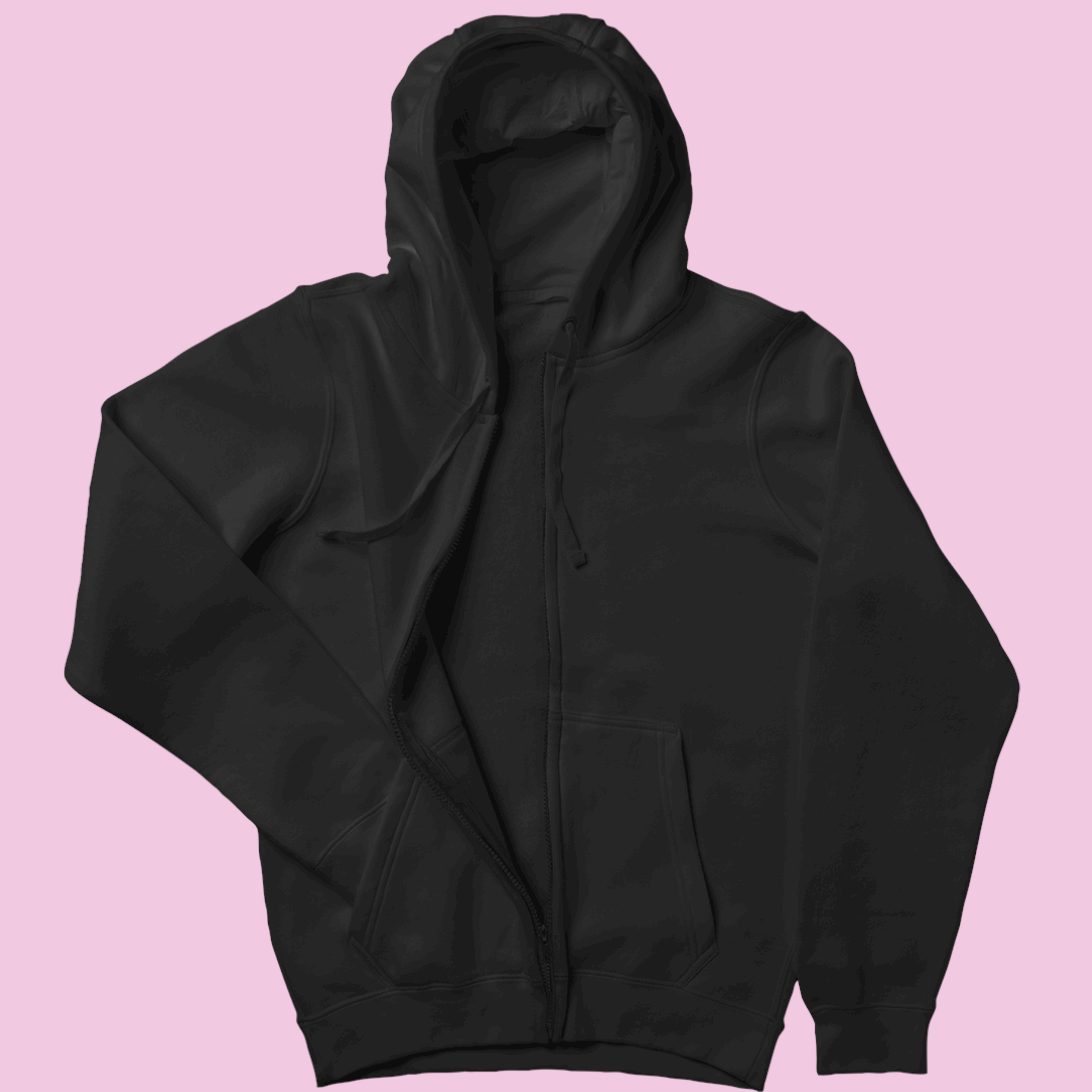 Schubsen Elefant - Zip Hoodie Unisex Rückendruck