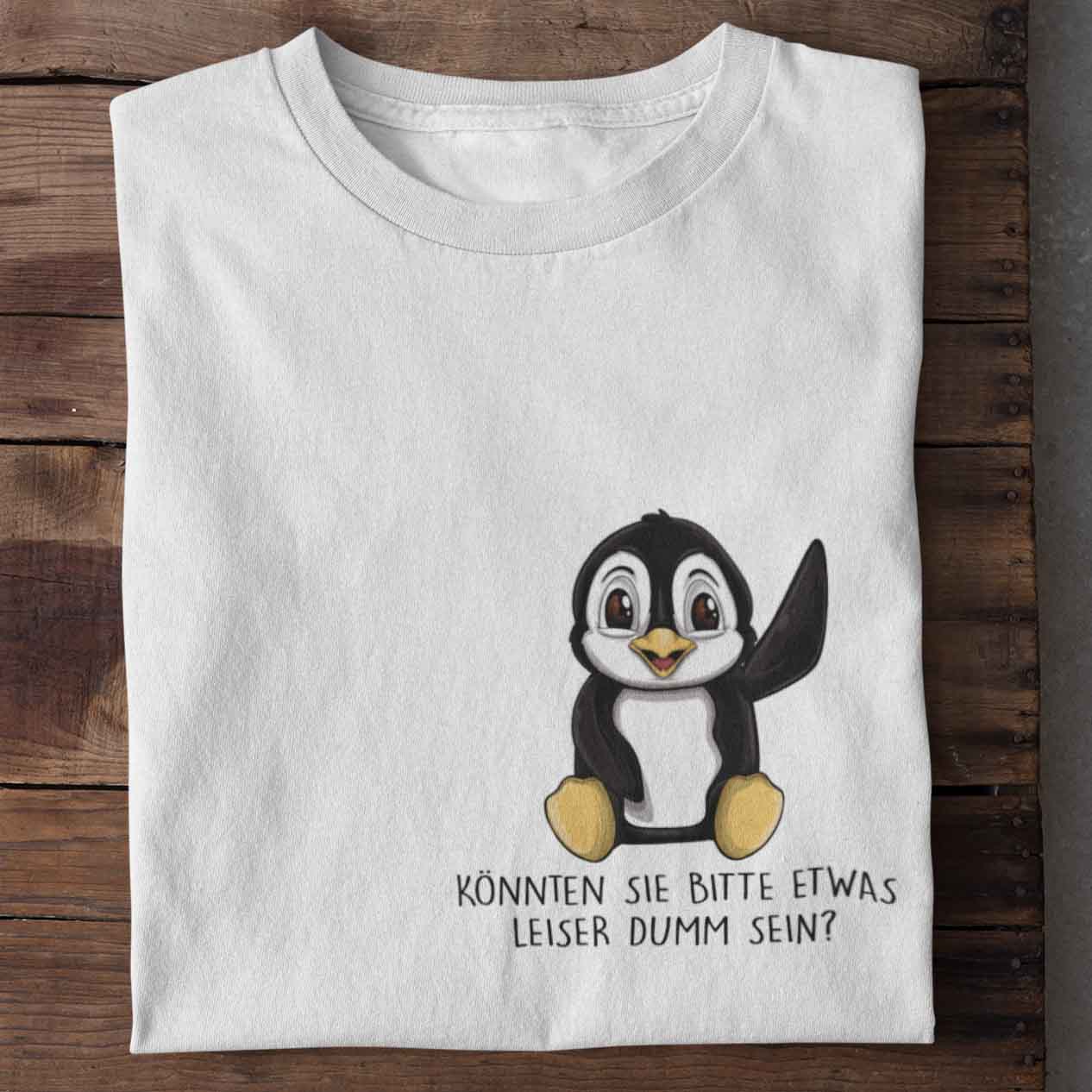 Leise Pinguin Brust - Shirt Unisex