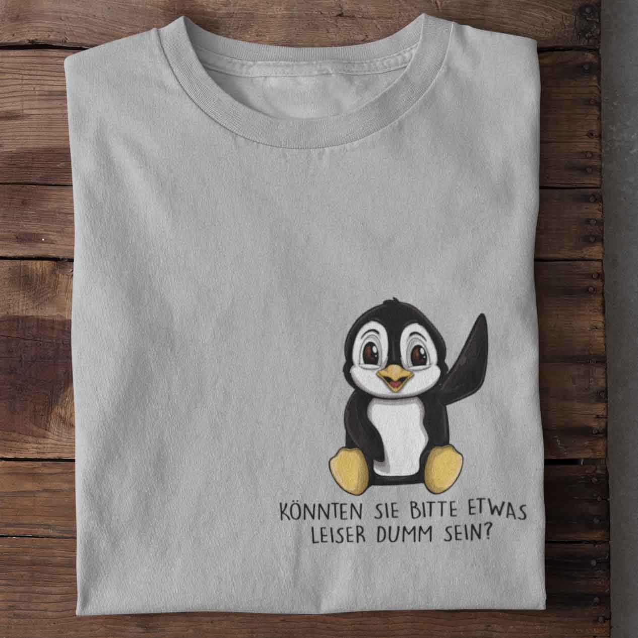 Leise Pinguin Brust - Shirt Unisex