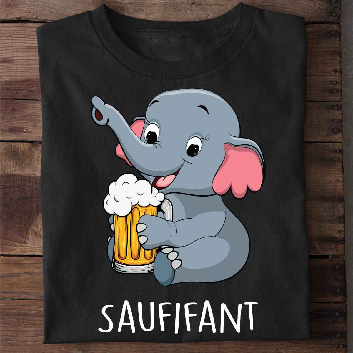 Saufifantchen Bierlefant - Shirt Unisex