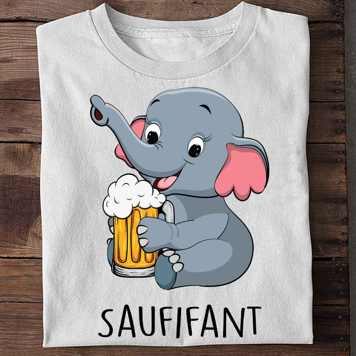 Saufifantchen Bierlefant - Shirt Unisex