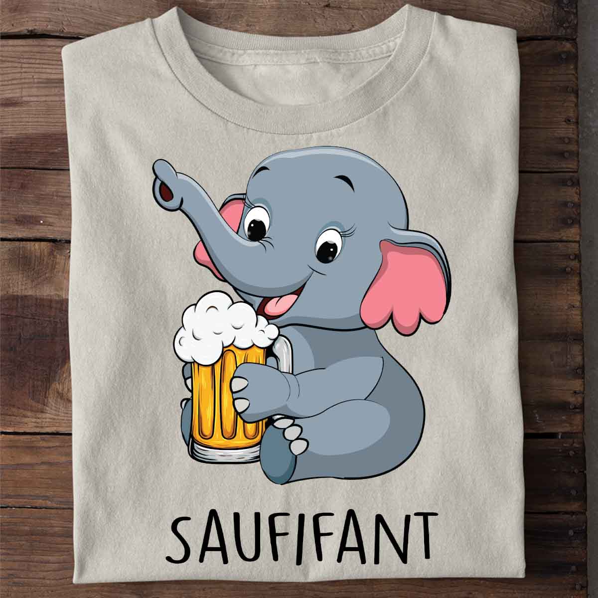 Saufifantchen Bierlefant - Shirt Unisex